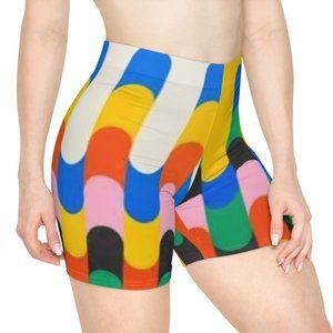 Bauhaus Biker Shorts (AOP)